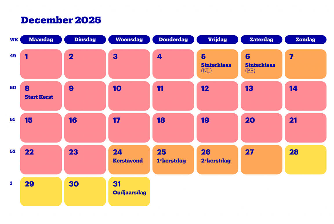 Bol feestdagen december