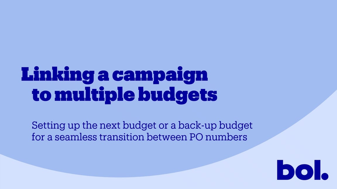 Link campaign to multiple budgets