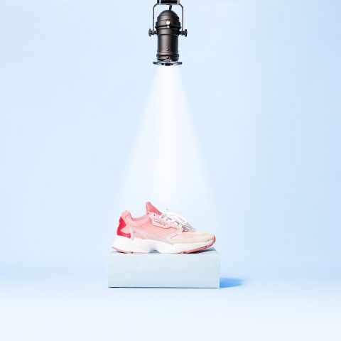 Shoe in spotlight