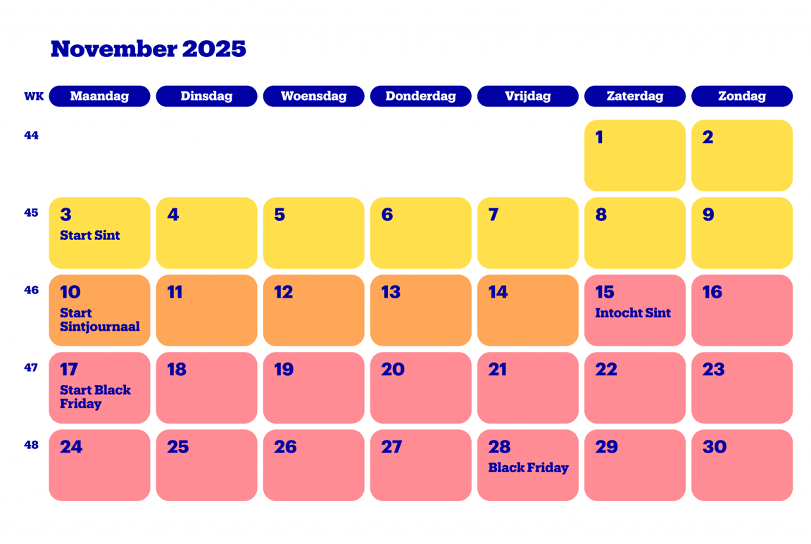 Bol feestdagen november