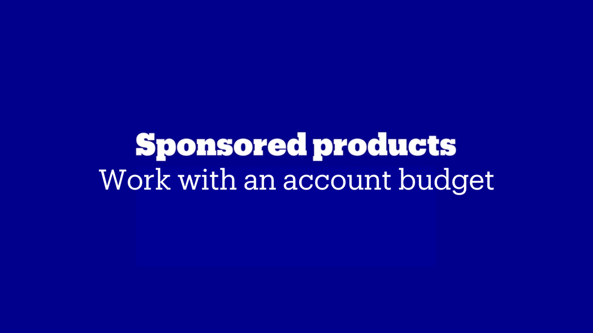 How-to: set up an account budget