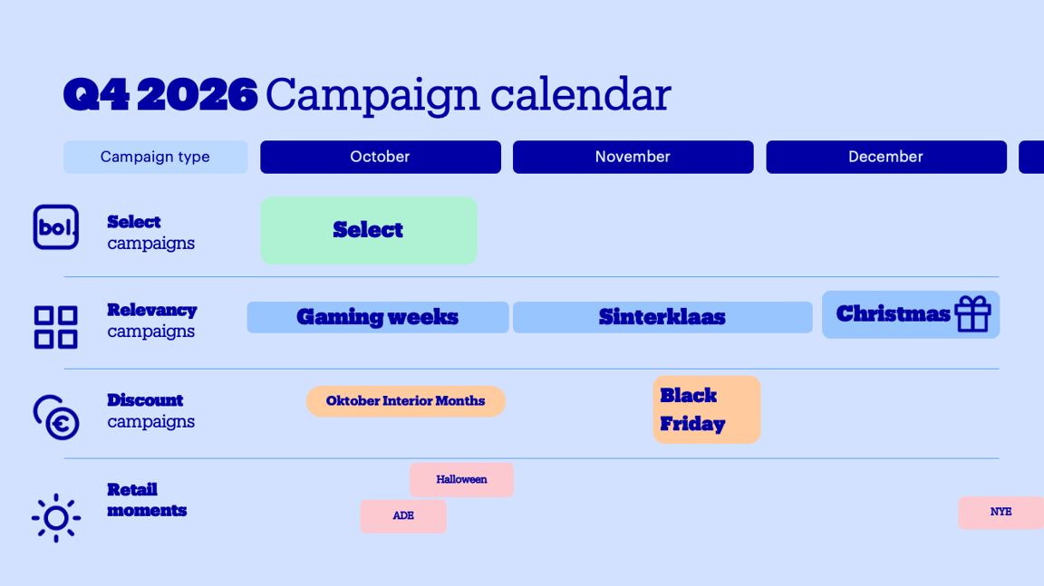 campaign calendar for Q4