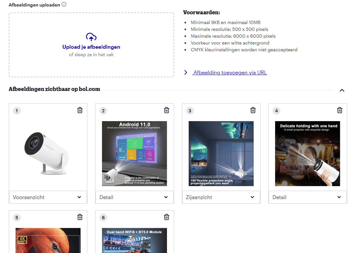 Add or change image per item