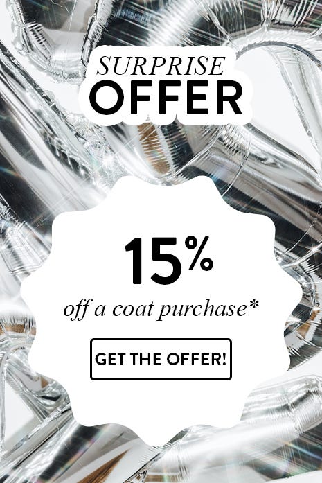 -15% off a coat purchase