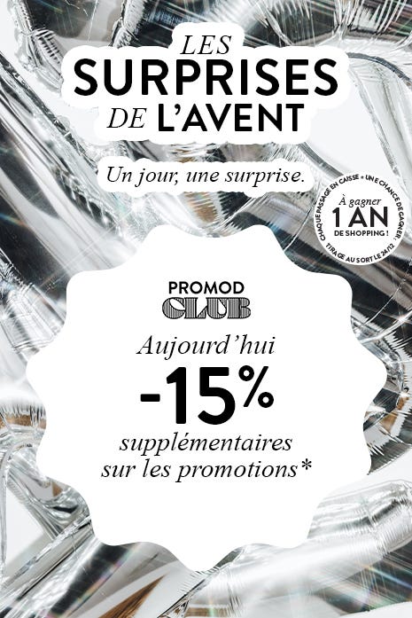 -15% supplémentaires sur les promos 