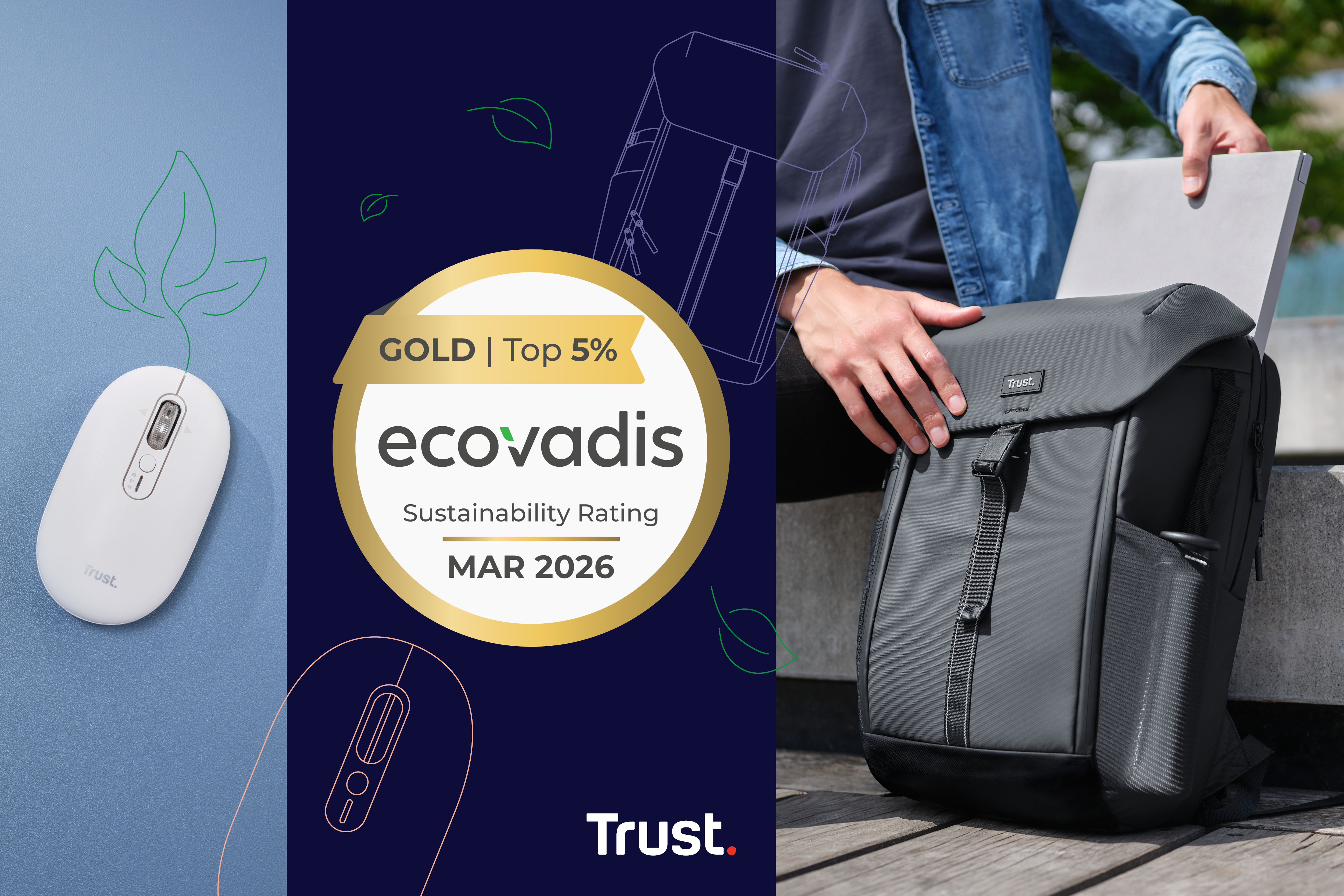 Führend in puncto Nachhaltigkeit: Trust zum vierten Mal in Folge mit EcoVadis Gold ausgezeichnet   image