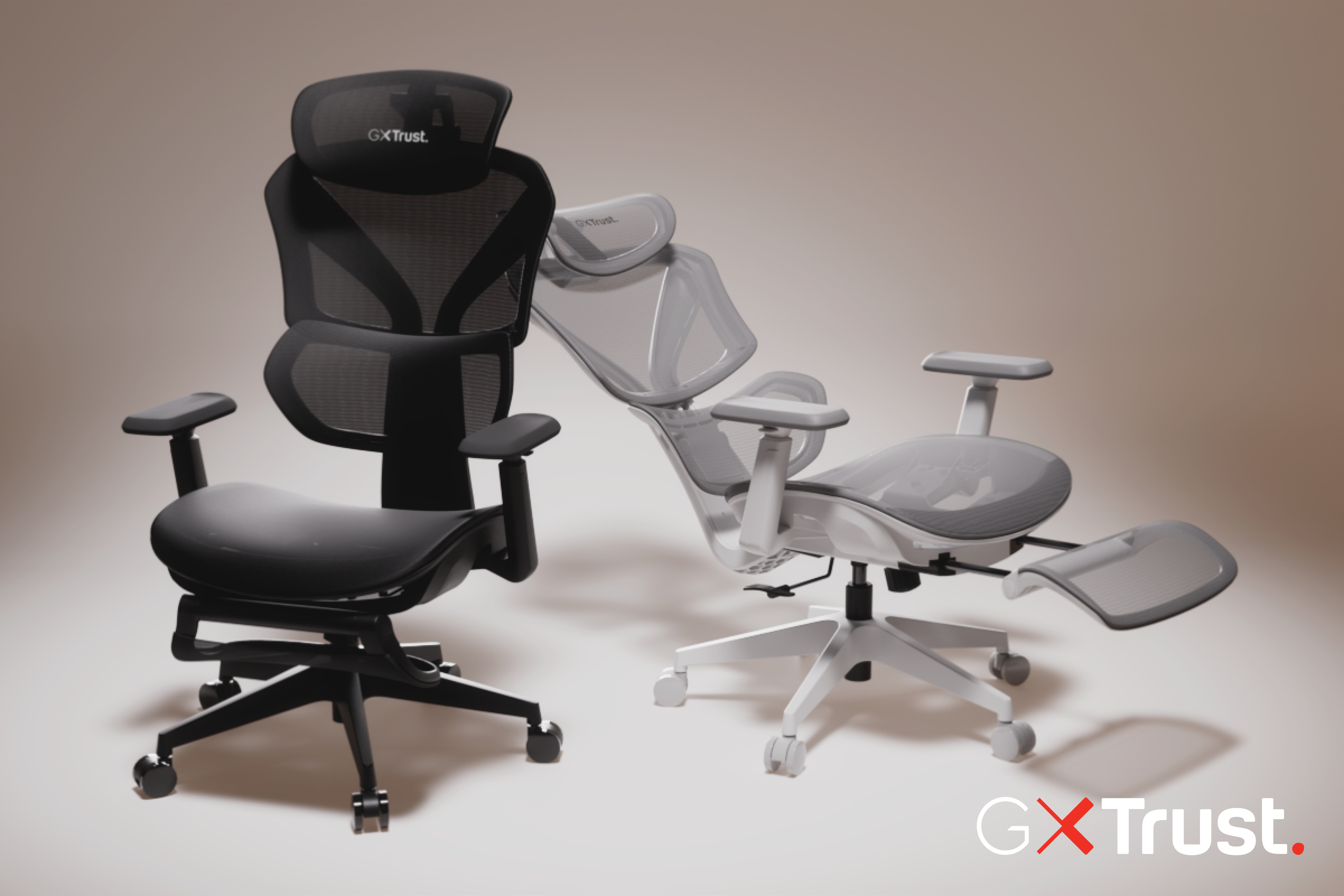 Gardez la tête froide, même sous pression, grâce à la chaise gaming ergonomique en maille Rivara de GXTrust image