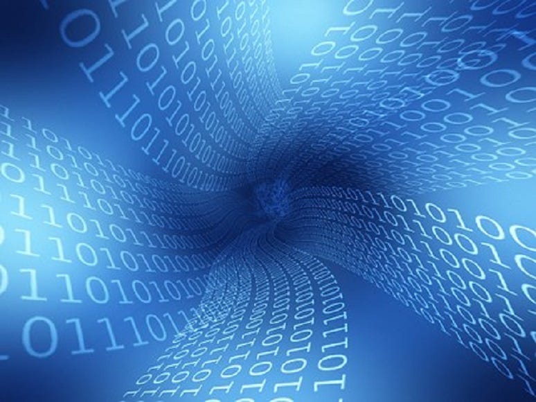 Whirl of data bits Whirl of data bits