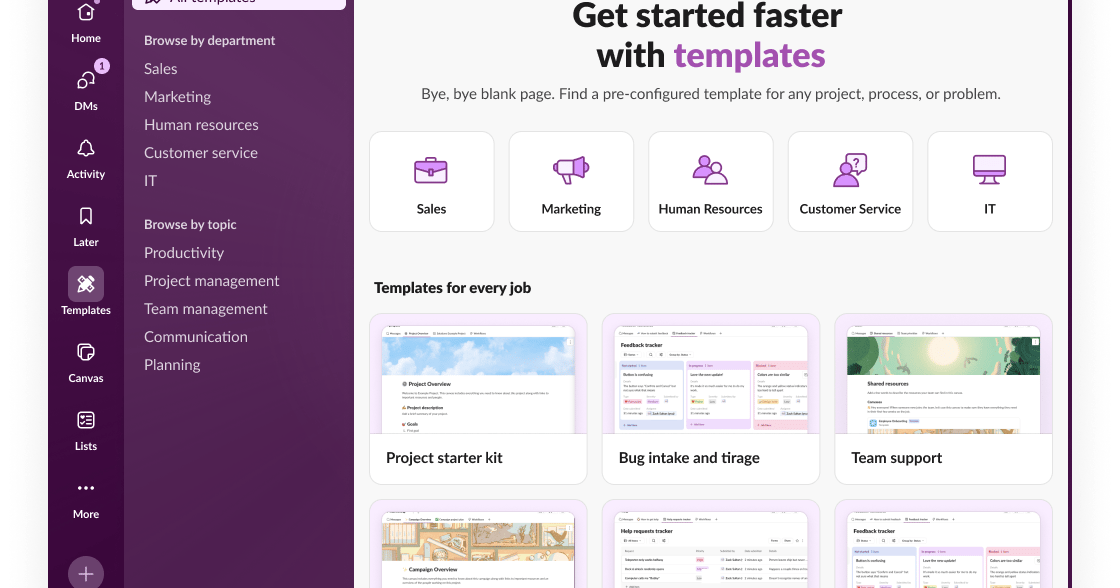 Slack Clean Layout Slack Templates Target the Improvable and Repeatable Parts of Jobs