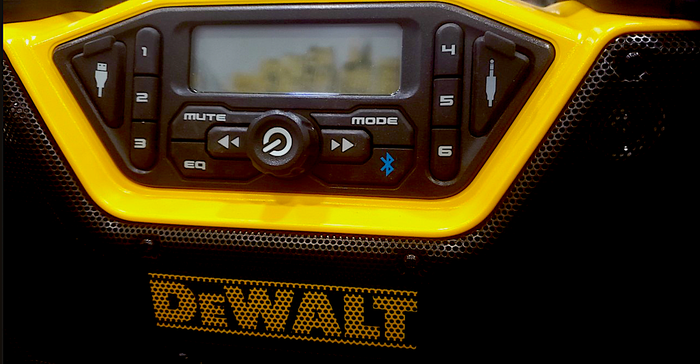 12V/20V MAX Bluetooth cordless jobsite radio by DeWalt