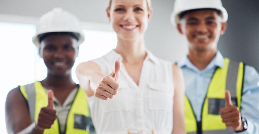 Architecture, leader and thumbs up to women in construction, architectural and yes to leadership