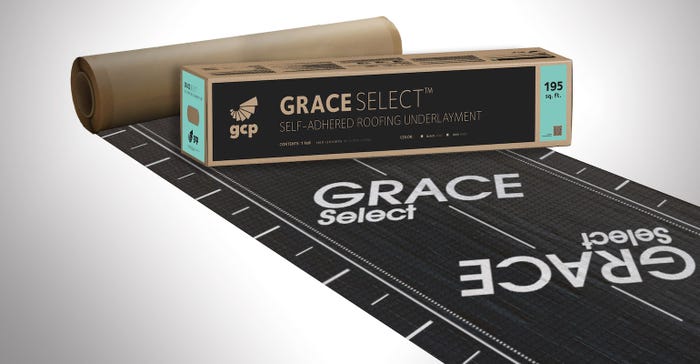 Grace Select roofing underlayment by CertainTeed
