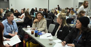 Women in the construction industry network at the 2023 World of Concrete show in Las Vegas. 