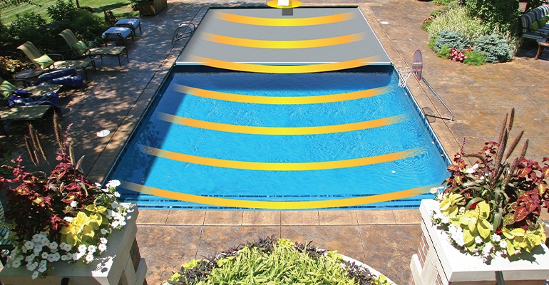 SmartMotion™  provides damage protection for automatic pool covers