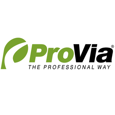 Black and green ProVia building materials manufacturer logo