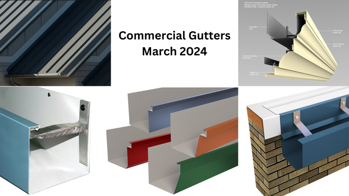 Commercial gutters featured for March 2024