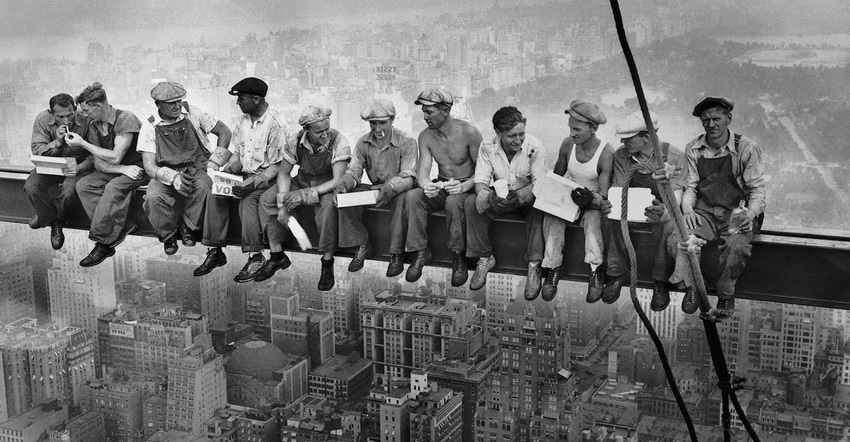 Lunch atop a Skyscraper from 1932