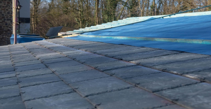 A re-roofing project