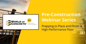 Webinar: Prepping to Place and Finish a High-Performance Floor
