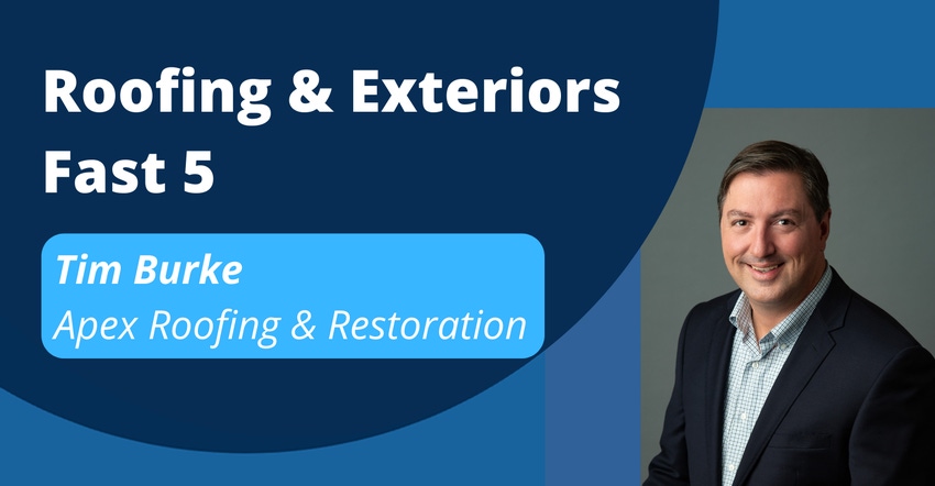 Tim Burke headshot as CFO of Apex Roofing & Restoration in Alabama