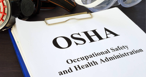 OSHA documents on a desk
