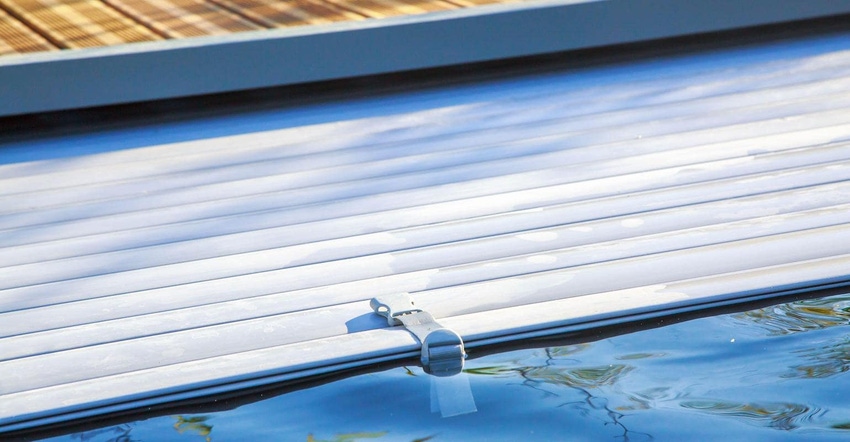 Swimming pool roller-shutter covers