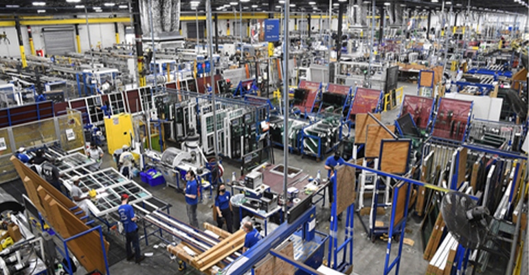 Inside the manufacturing facility at PGT Innovations’ North Venice location (Photo: Business Wire)