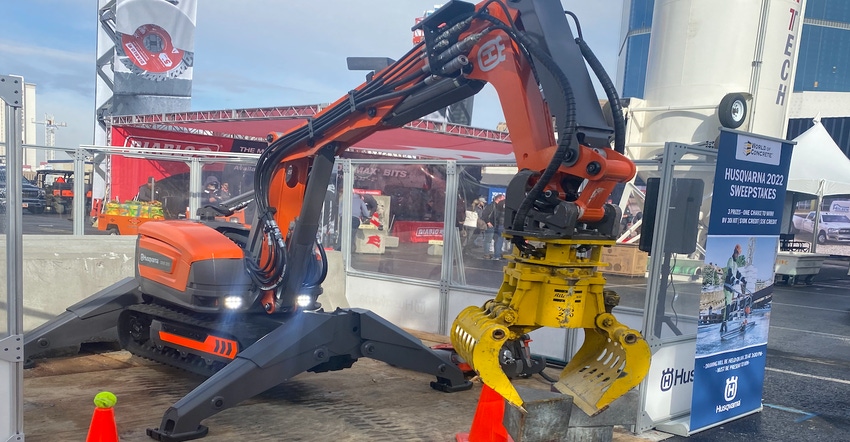Husqvarna showed off new models of their DXR line of robotic demolition equipment at World of Concrete.