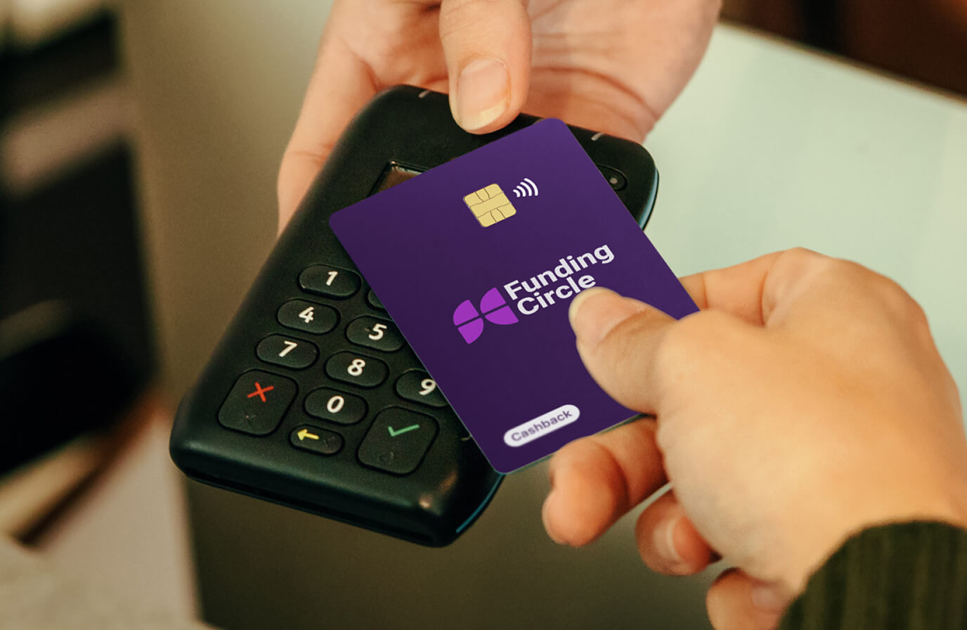 Cashback card in use