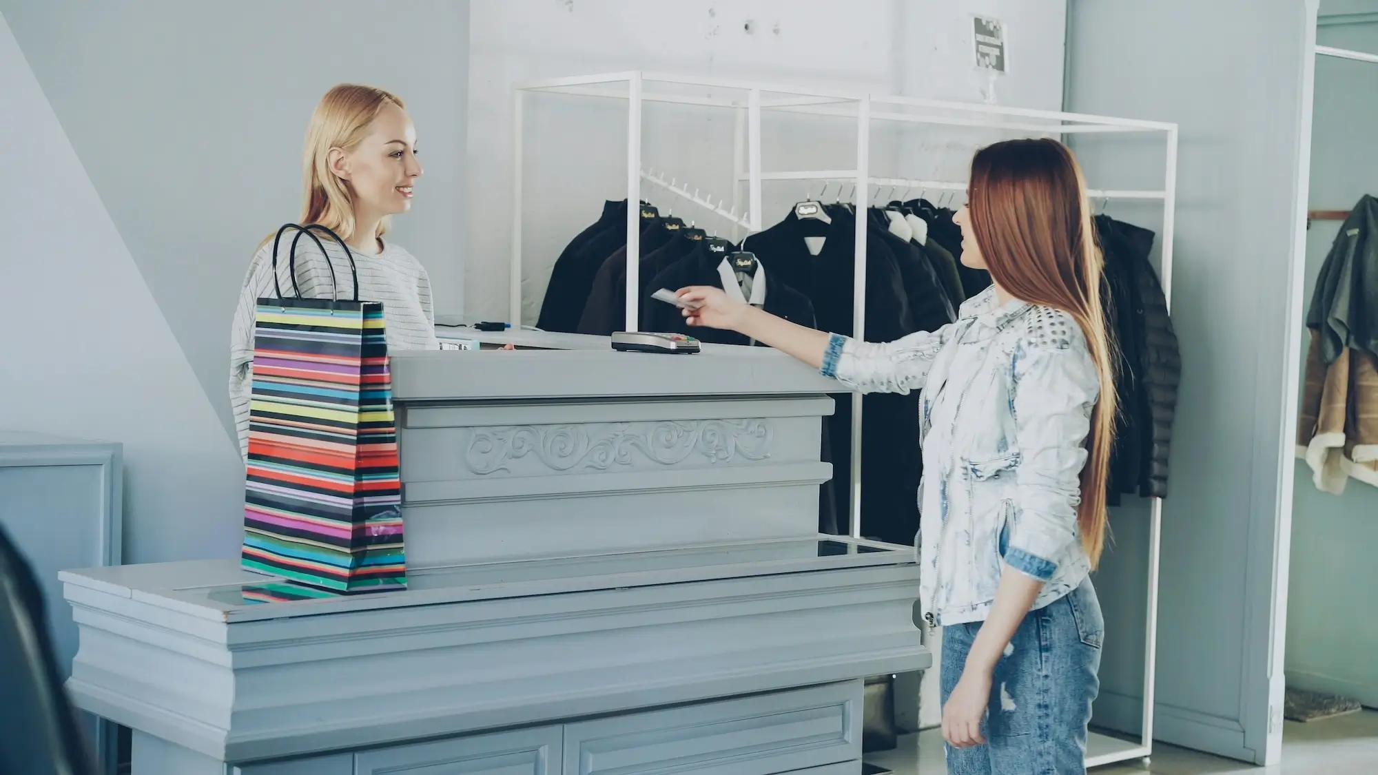 Retail store in action