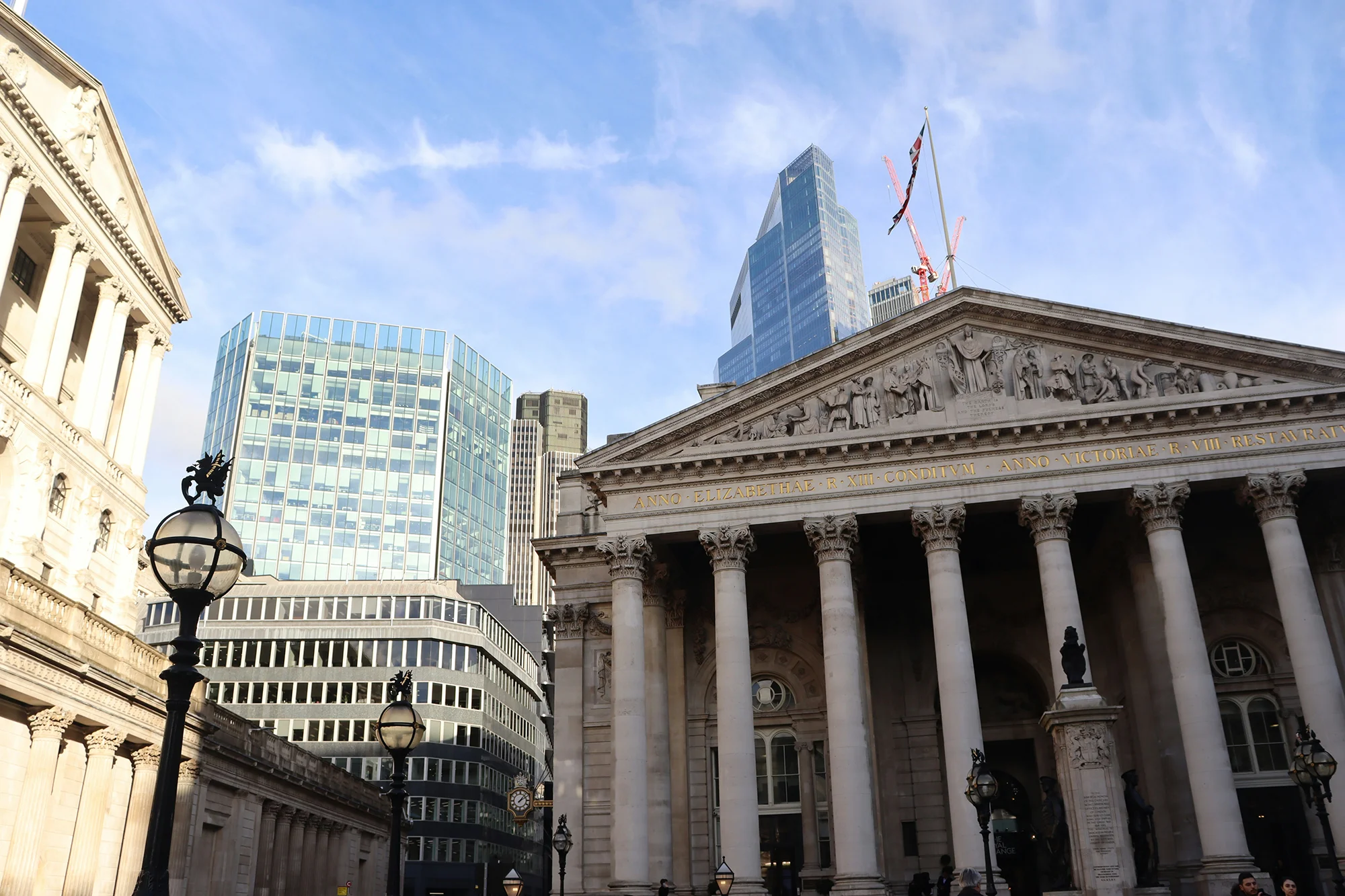 Bank buildings in London