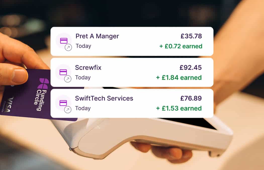 cashback card business transactions