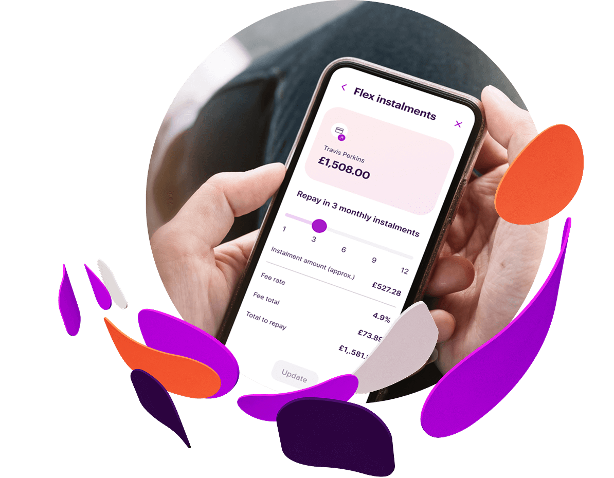 FlexiPay app on a phone