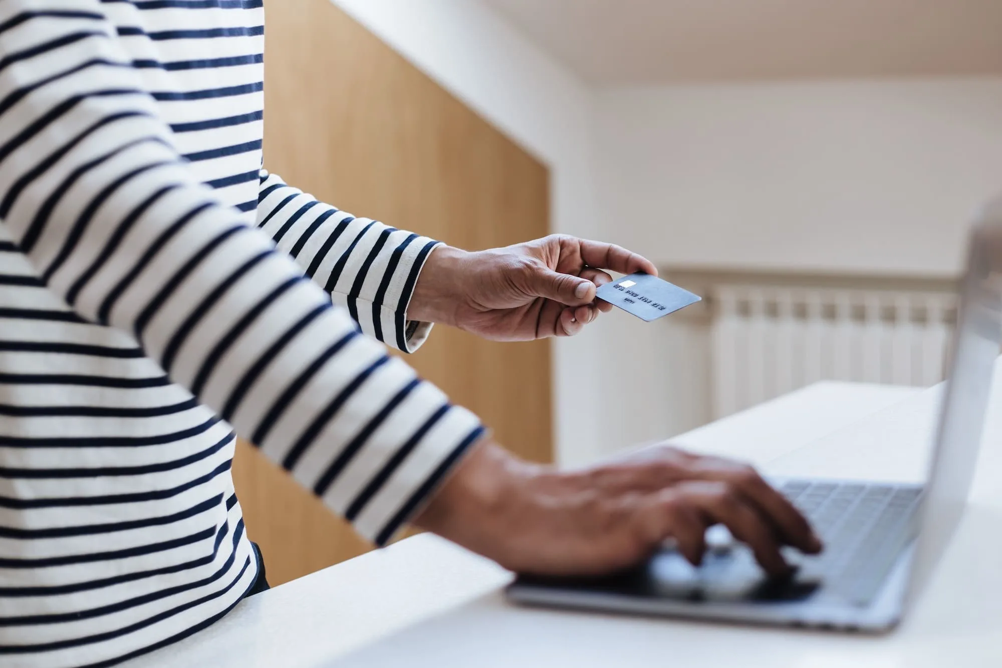 business owner paying with corporate card
