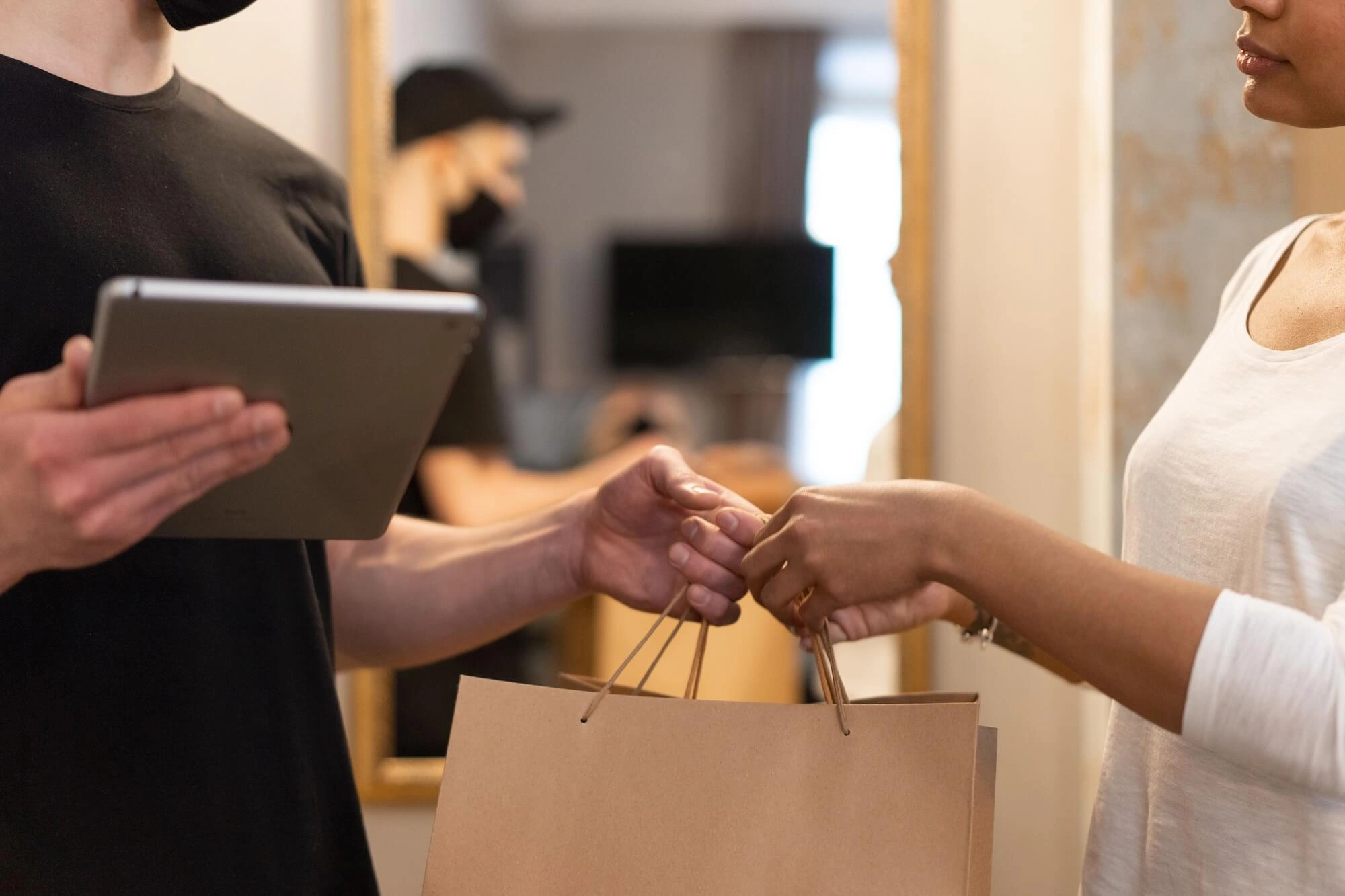 Making a payment in a shop