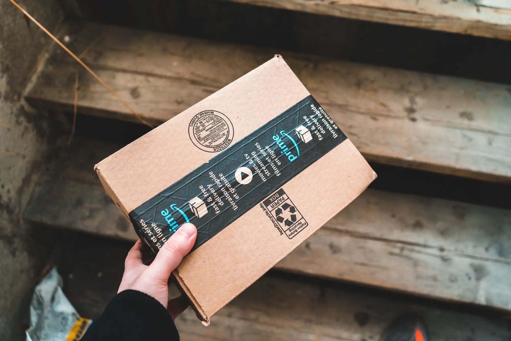 Receiving amazon parcel