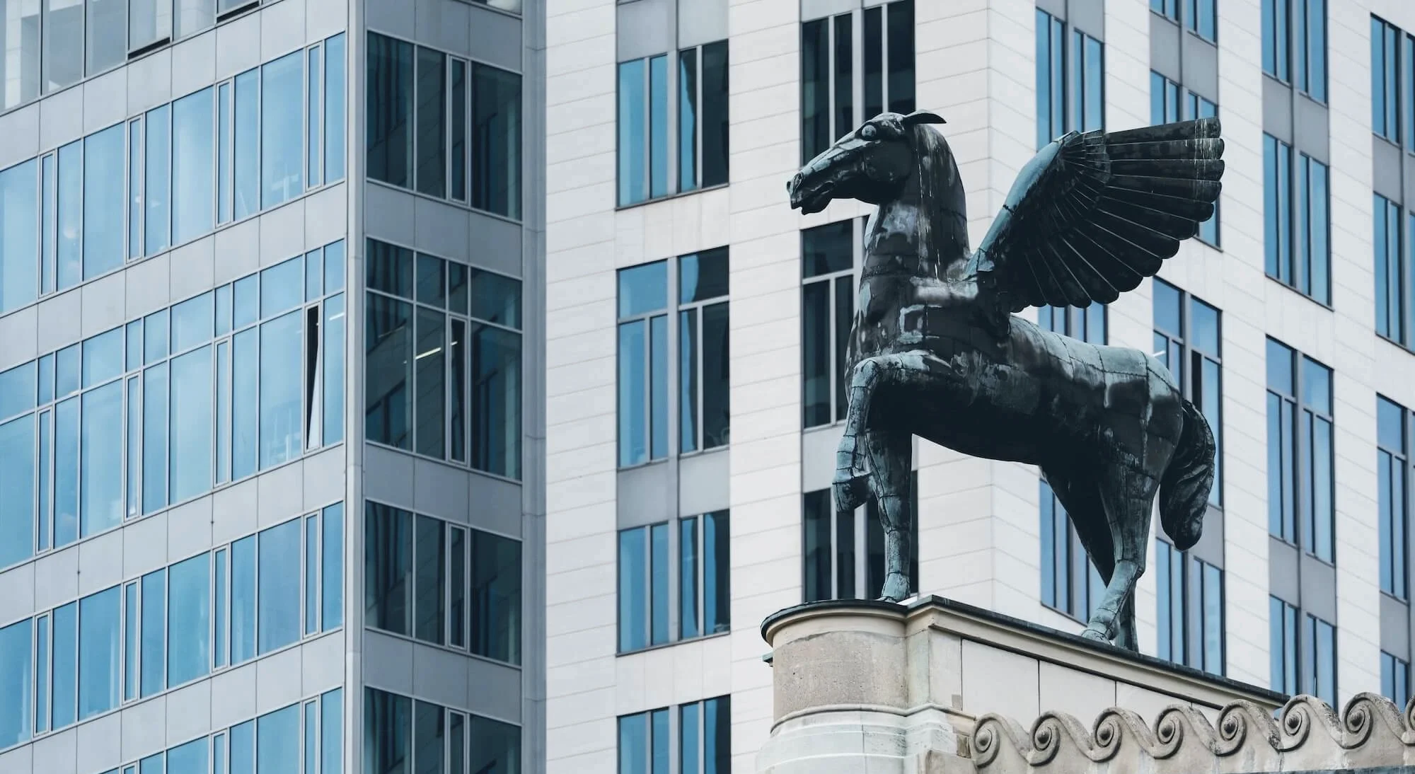 Financial building outdoor view