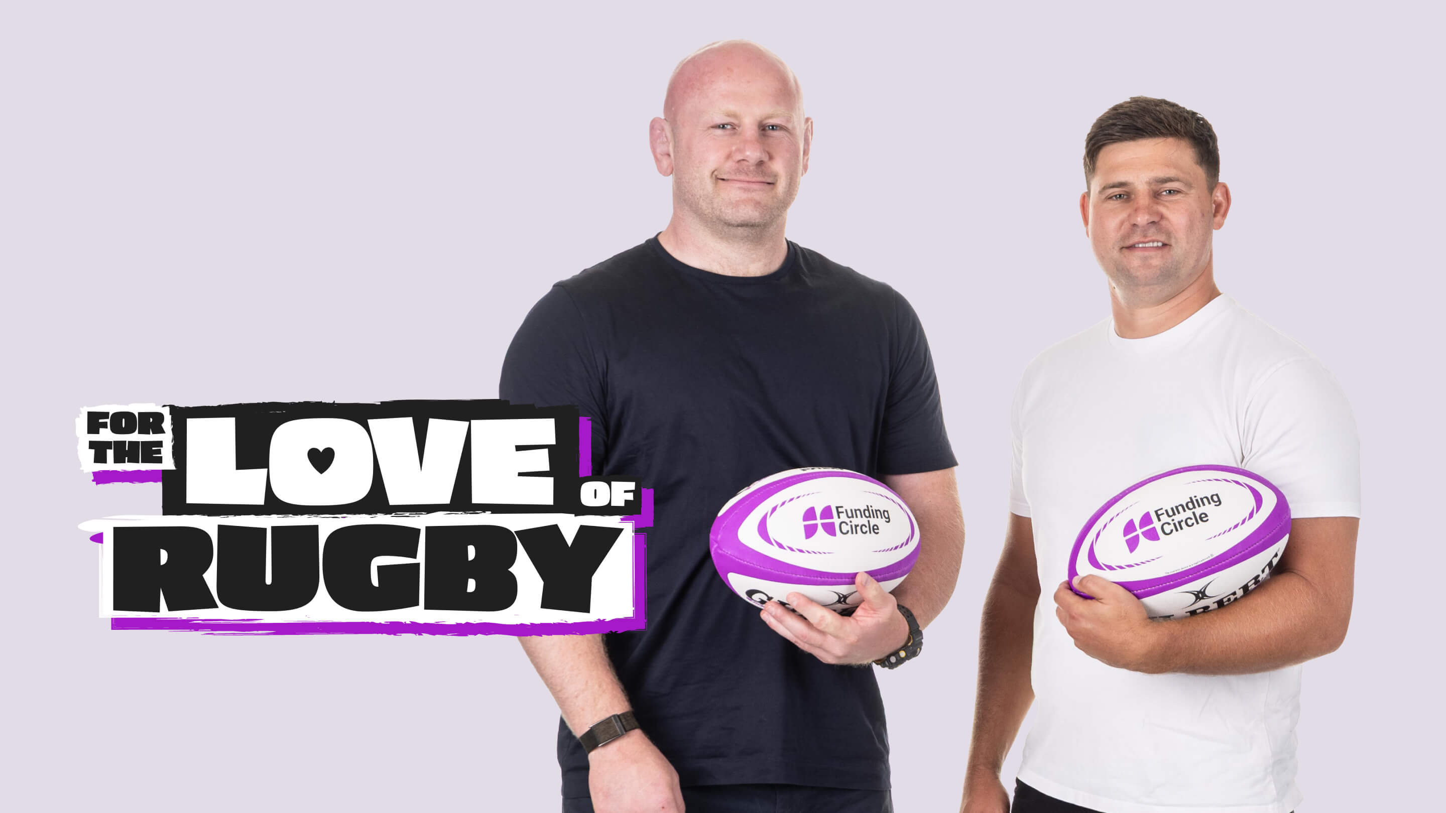 For the love of rugby hosts holding funding circle rugby balls