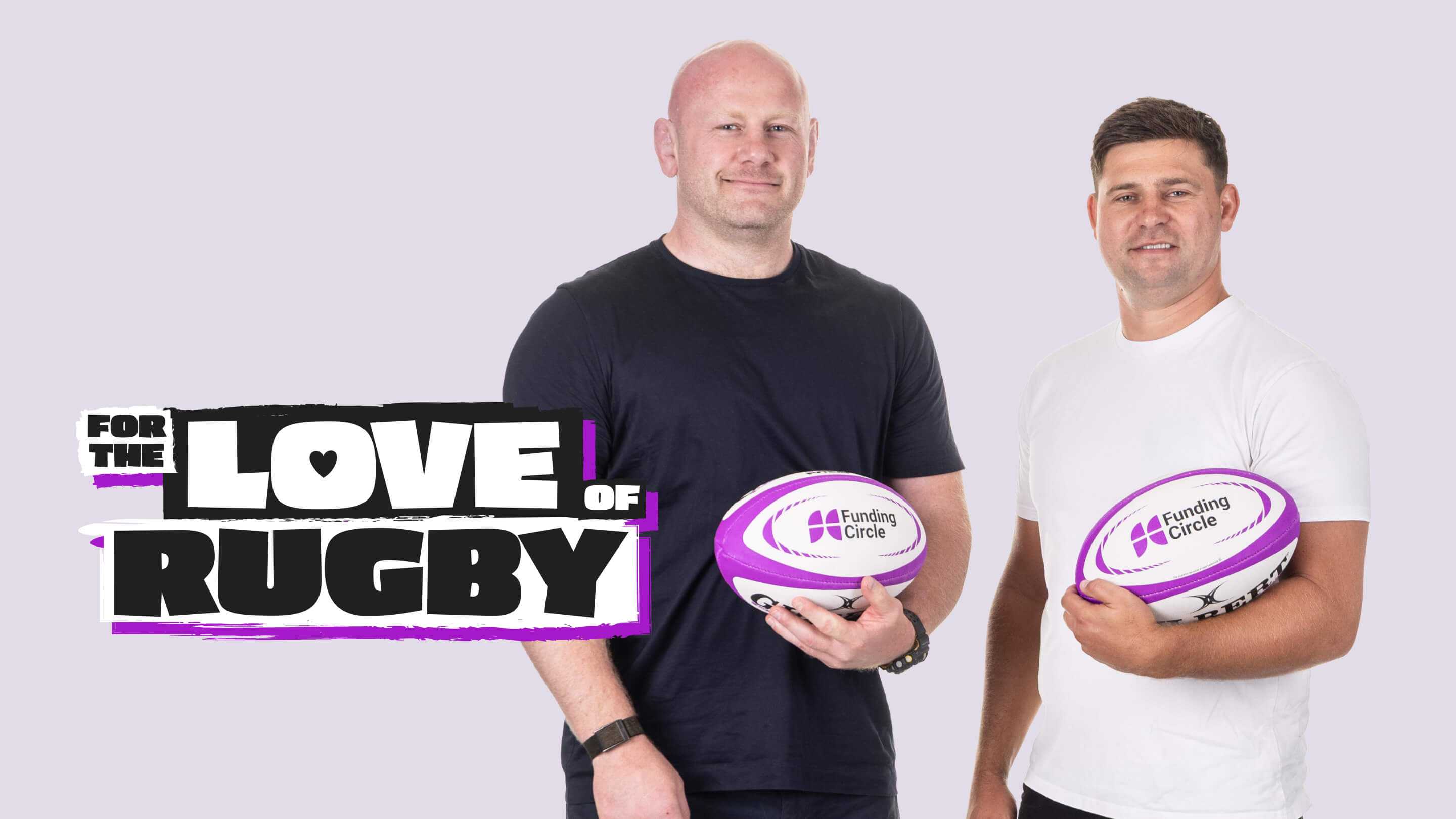 For the love of rugby hosts holding funding circle rugby balls