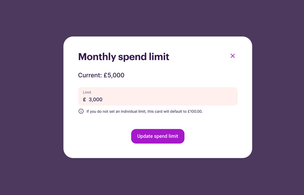 business cashback card monthly spend limit