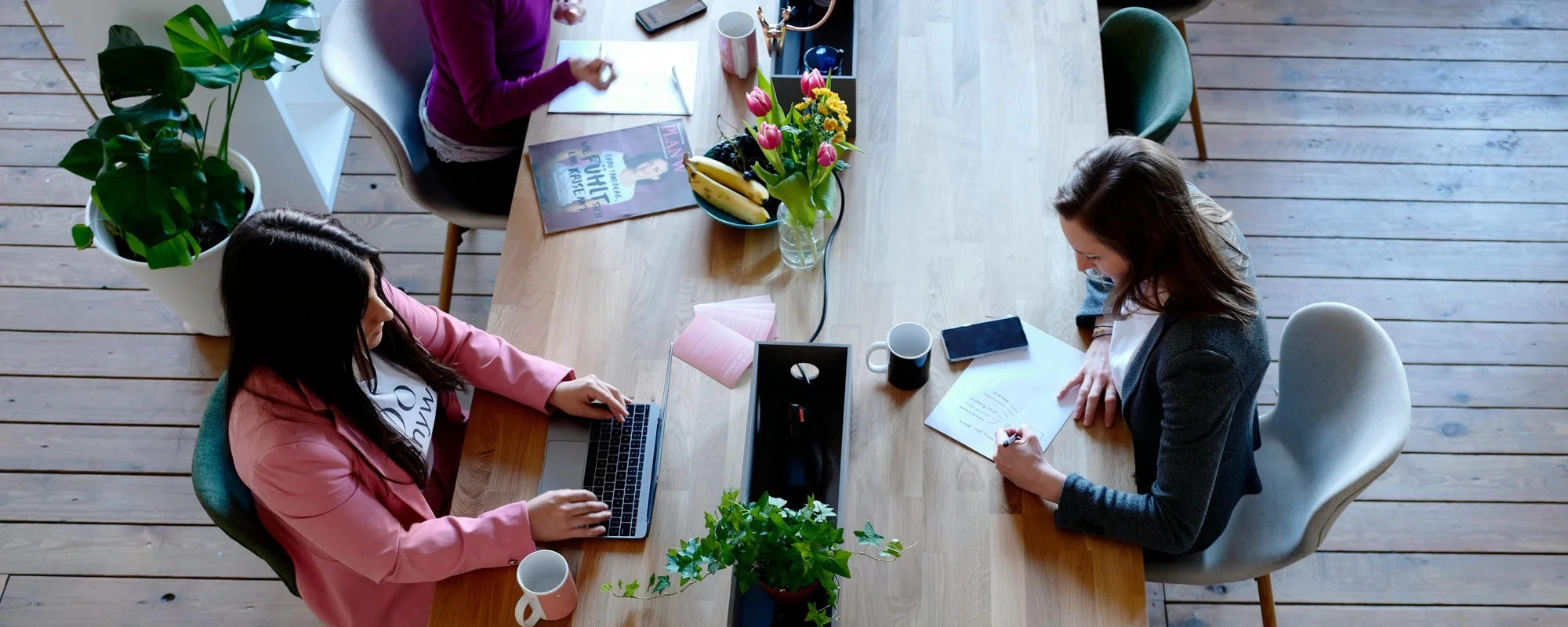 Women working together