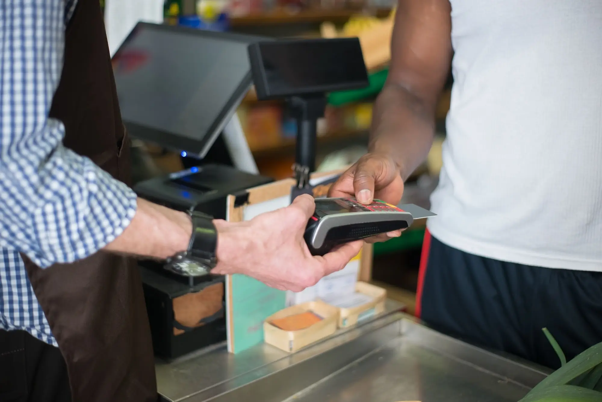 Card payment in store