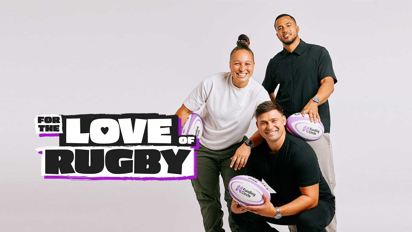 For the love of rugby hosts holding funding circle rugby balls
