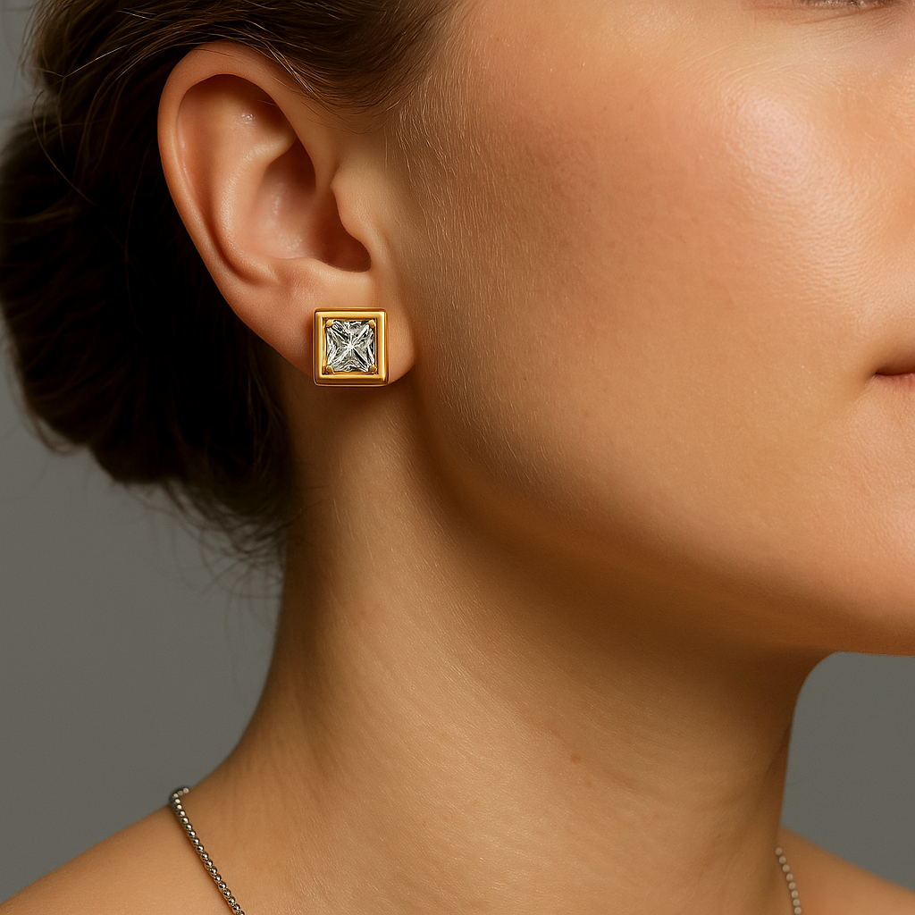 Pixel Stud Earrings
