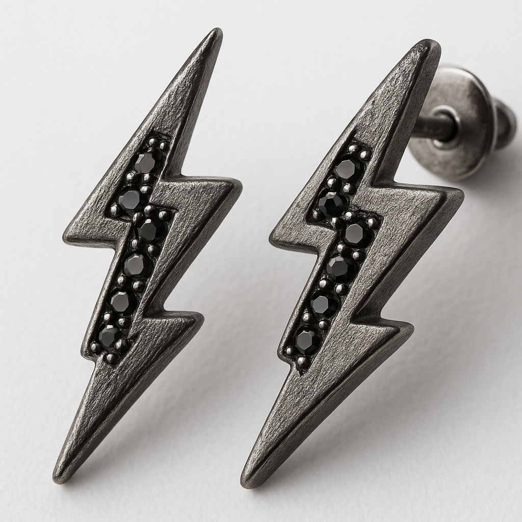 Lightning Stud Earrings