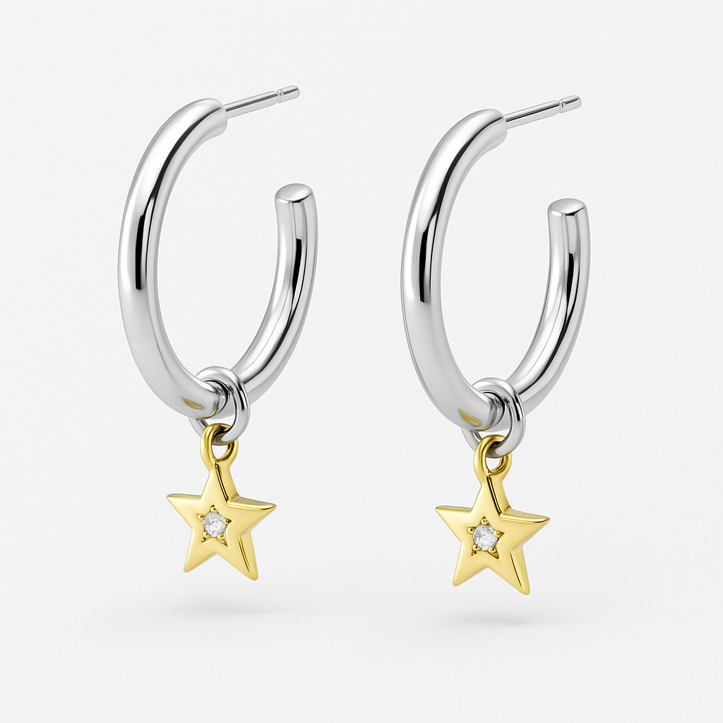 Starlight Hoop Earrings