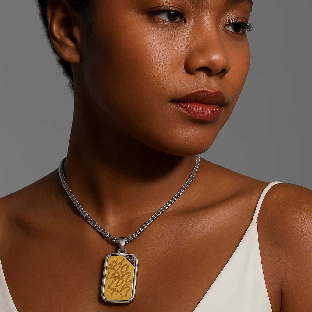 Graffiti Tag Necklace