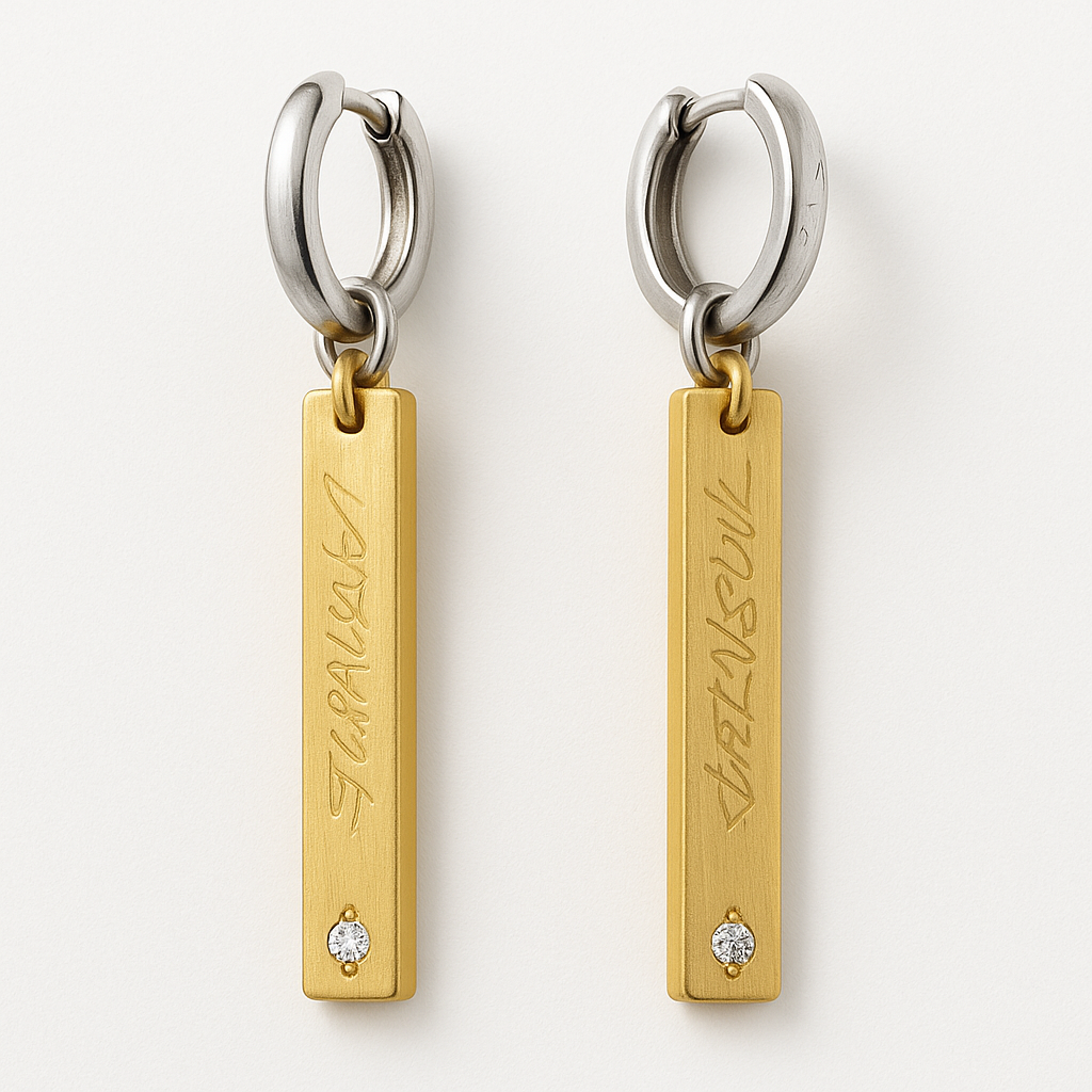 Product image for Tag Drop Earrings