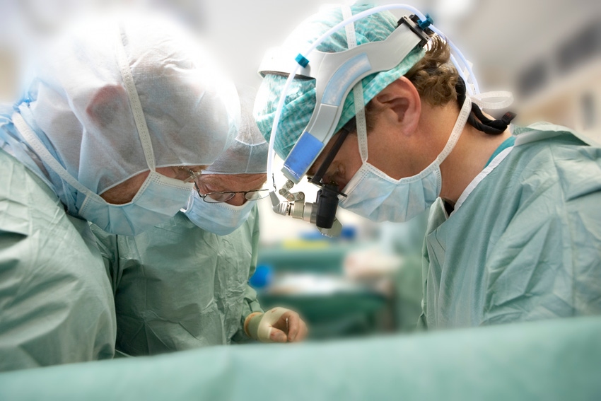 Surgeons performing a procedure.