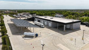 Waabi's new autonomous trucking terminal in Texas.